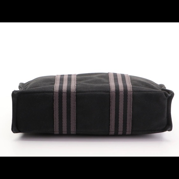 Hermès Fourre Tout PM Tote in Black and Grey Cotton Canvas - Picture 2 of 8